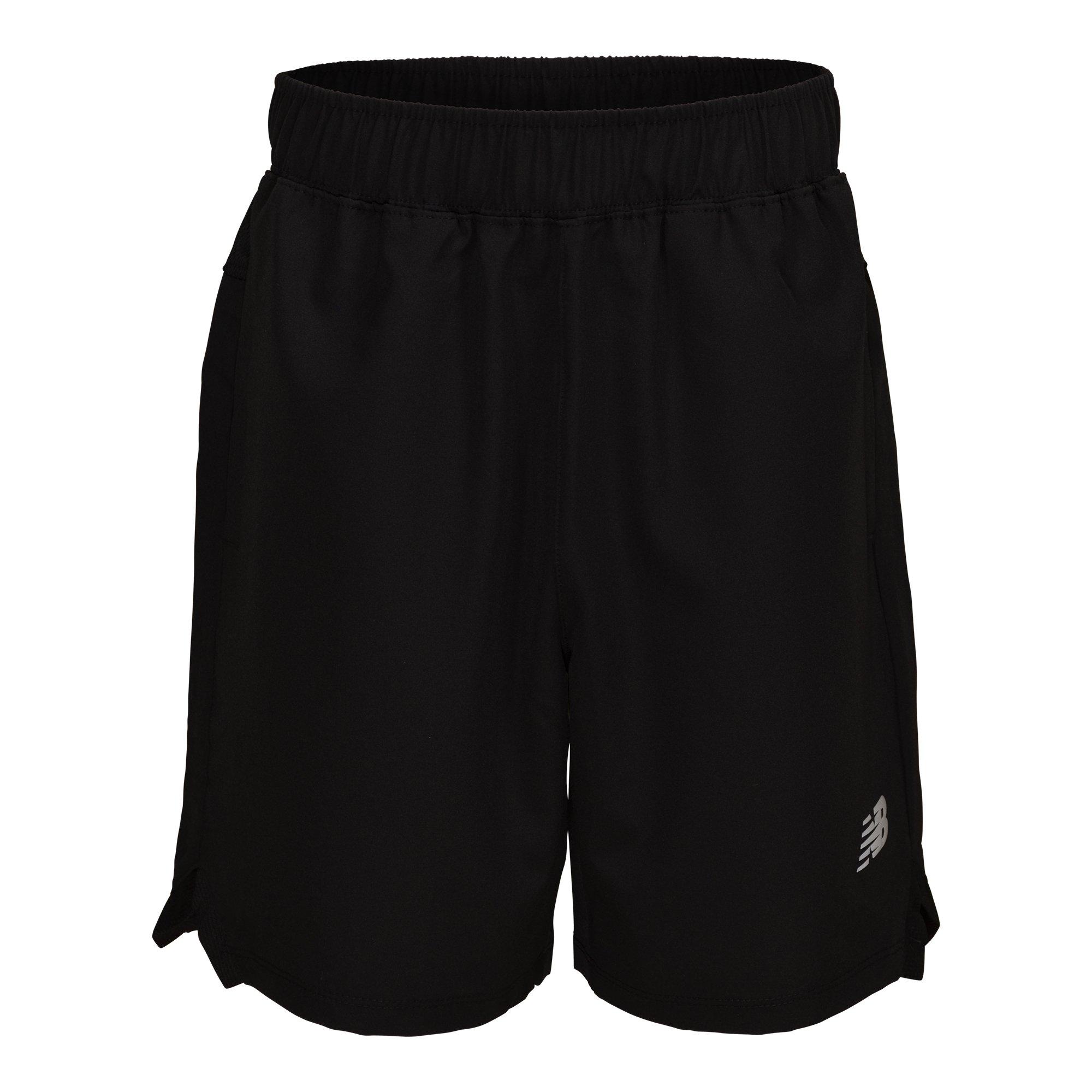 New Balance Big Boys' Woven Shorts - Black/White